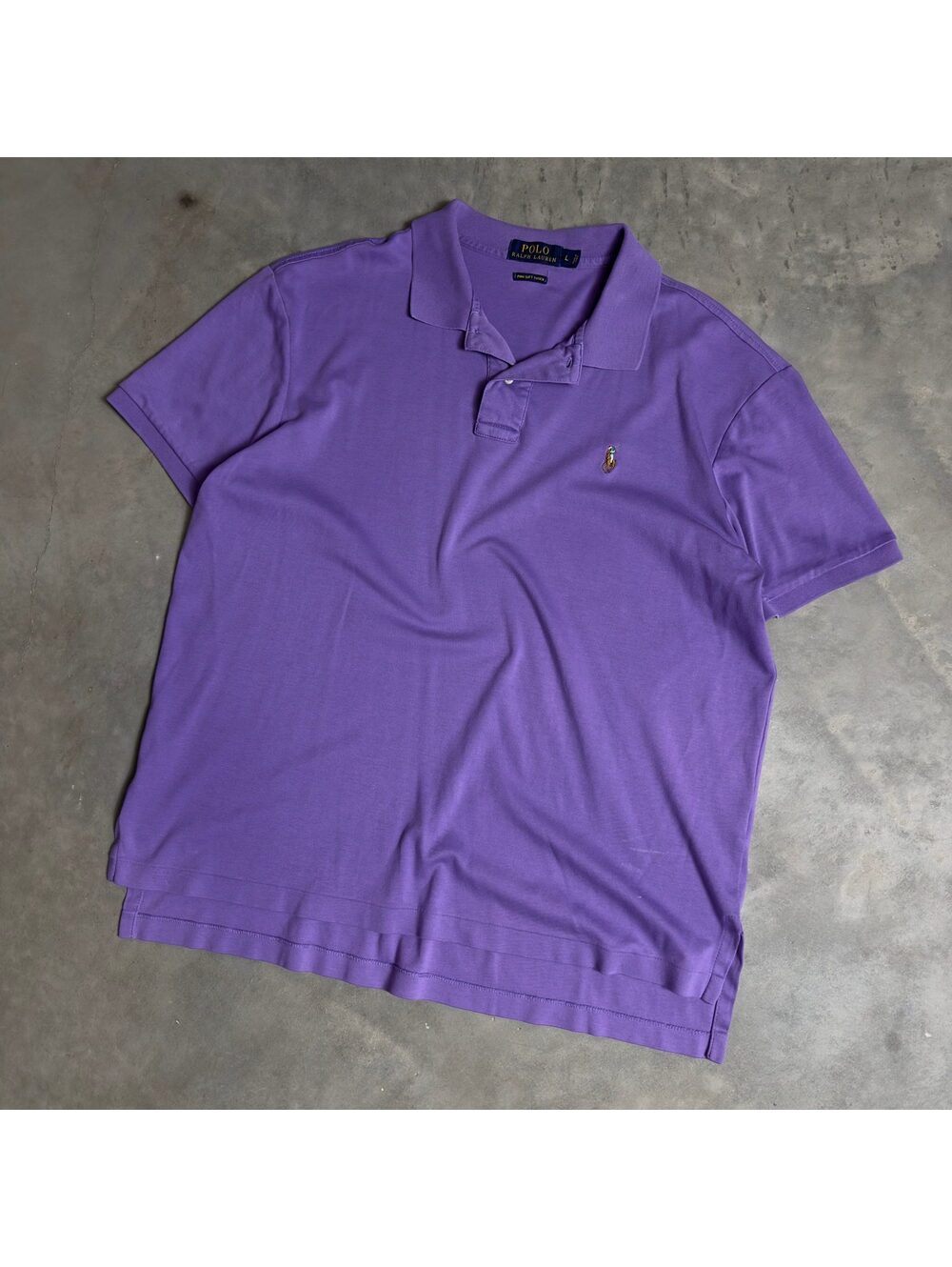 Polo Ralph Lauren Purple Polo Mens L Pima Cotton